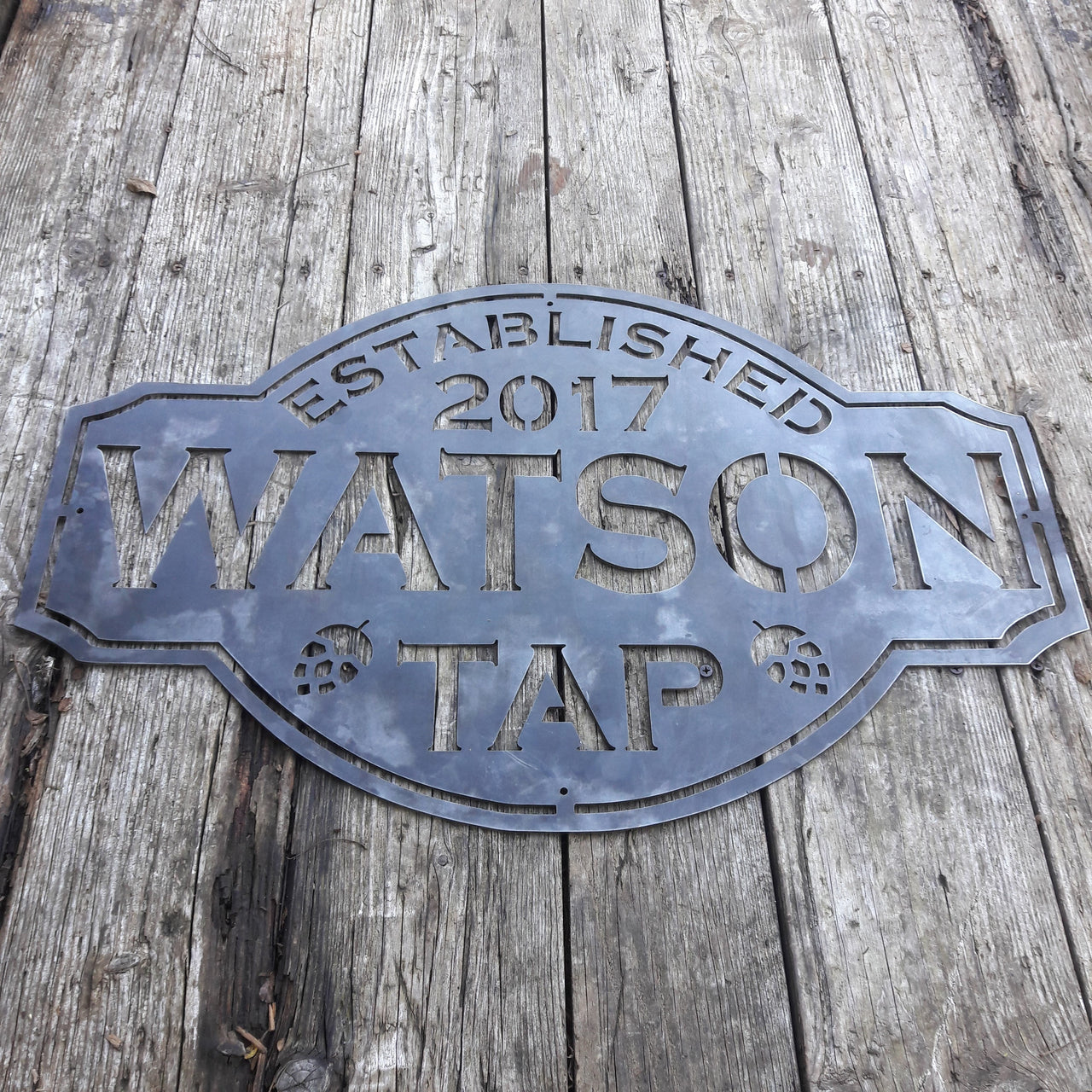 Stuga Metal Sign Vintage Metal Bar Sign - Tap, Lounge Established Wall Decor - Hops, Be ...