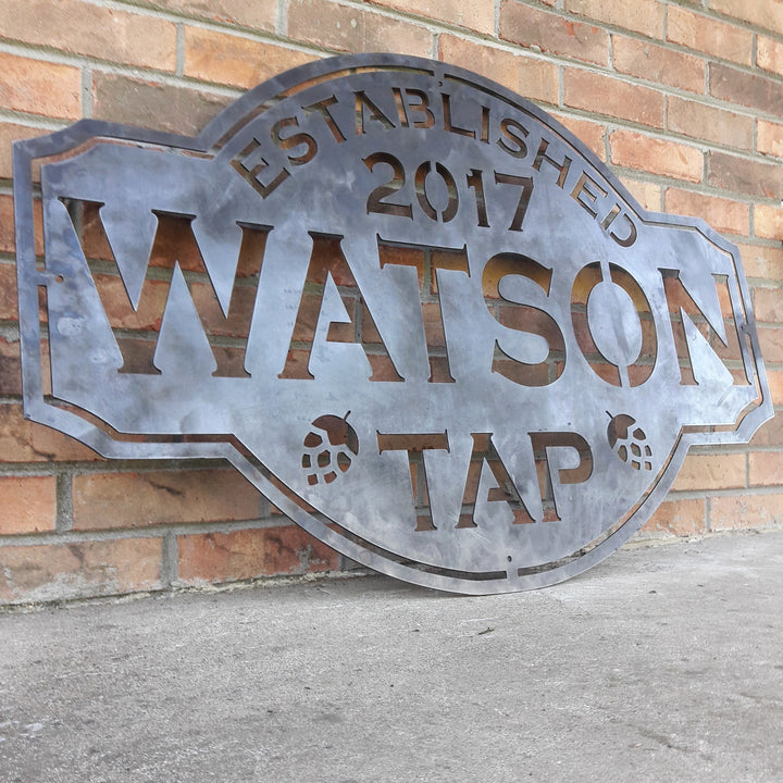 Vintage Metal Bar Signs