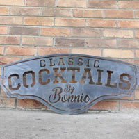 Thumbnail for This metal bar sign reads, 