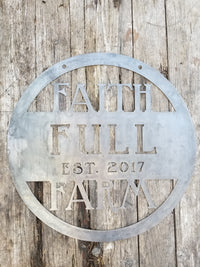 Thumbnail for Rustic Hanging Farm Sign w Year - Personalized