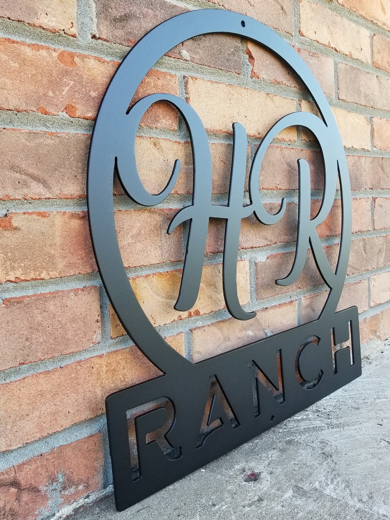 Monogram Ranch Monogram Ranch or Farm Sign -Custom Metal Sign – Maker Table