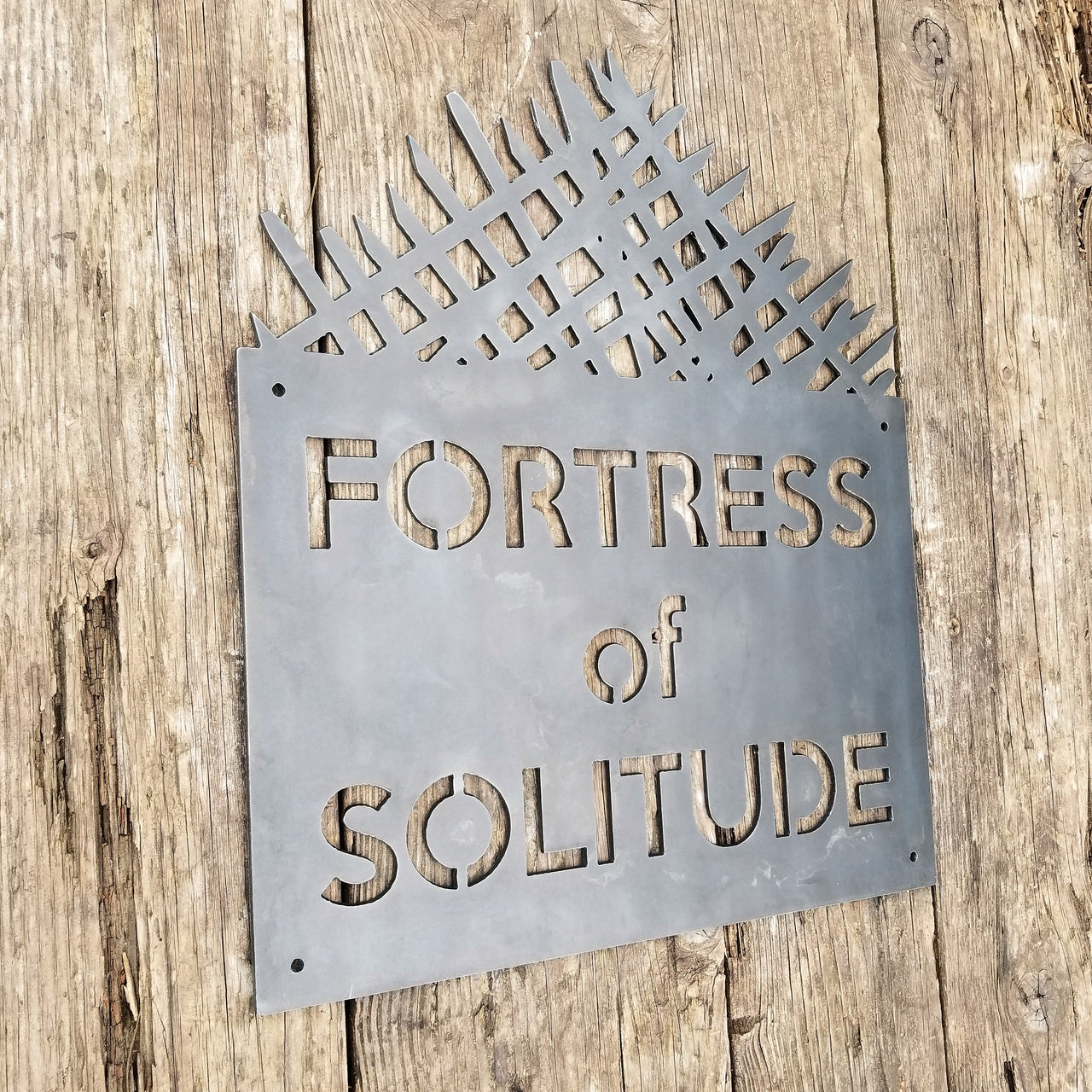 Fortress of Solitude - Metal Man Cave Sign - Fan Art, Superman Tribute, Comic Decor
