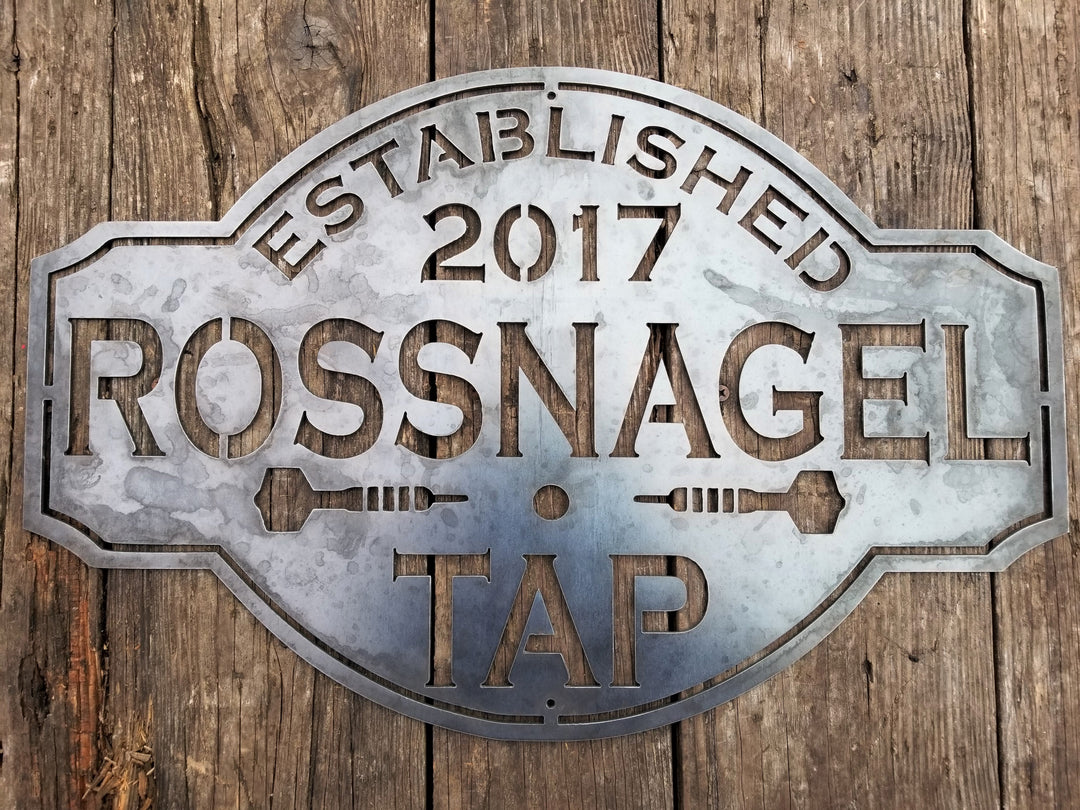 Vintage Metal Bar Signs