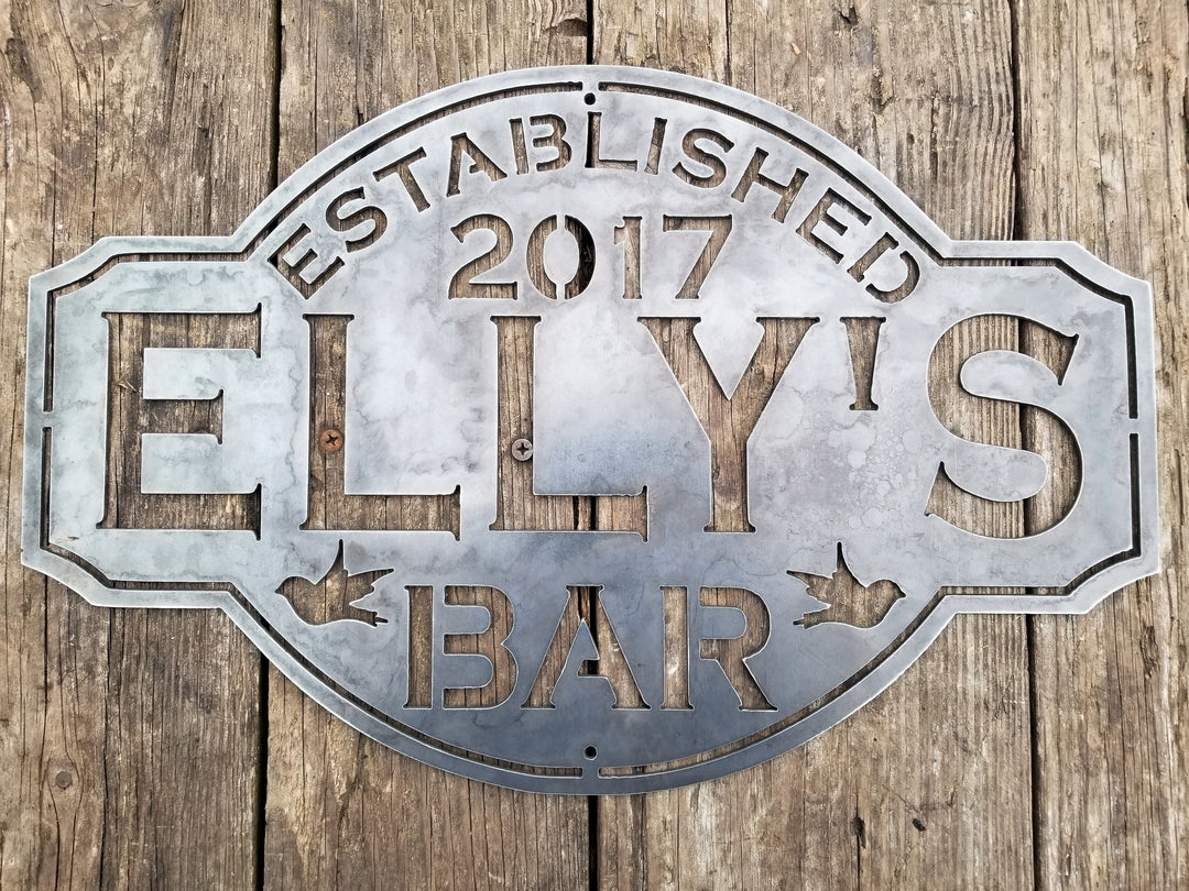 Vintage Metal Bar Signs