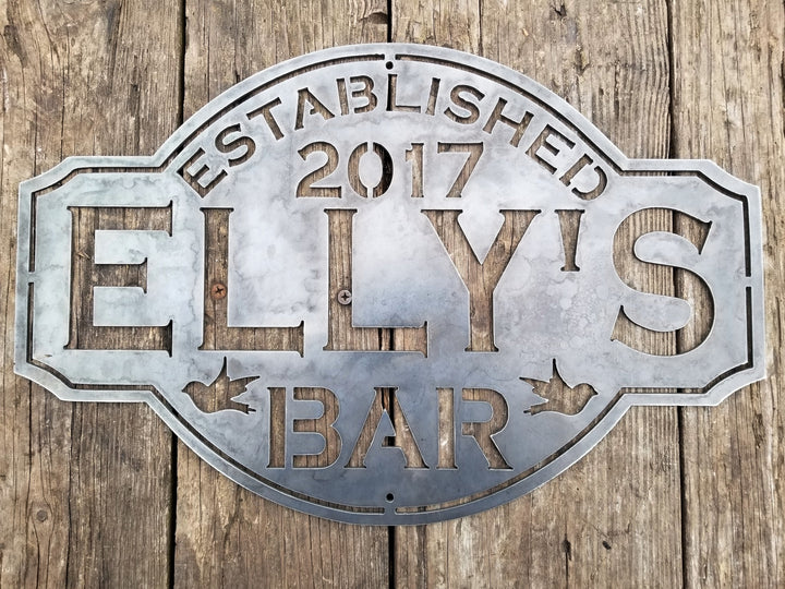 Vintage Metal Bar Signs