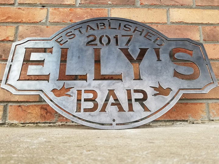 Vintage Metal Bar Signs