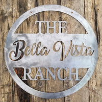 Thumbnail for Hanging Farm or Ranch Sign - Personalized Family Farm, Ranch - Rustic, Industrial