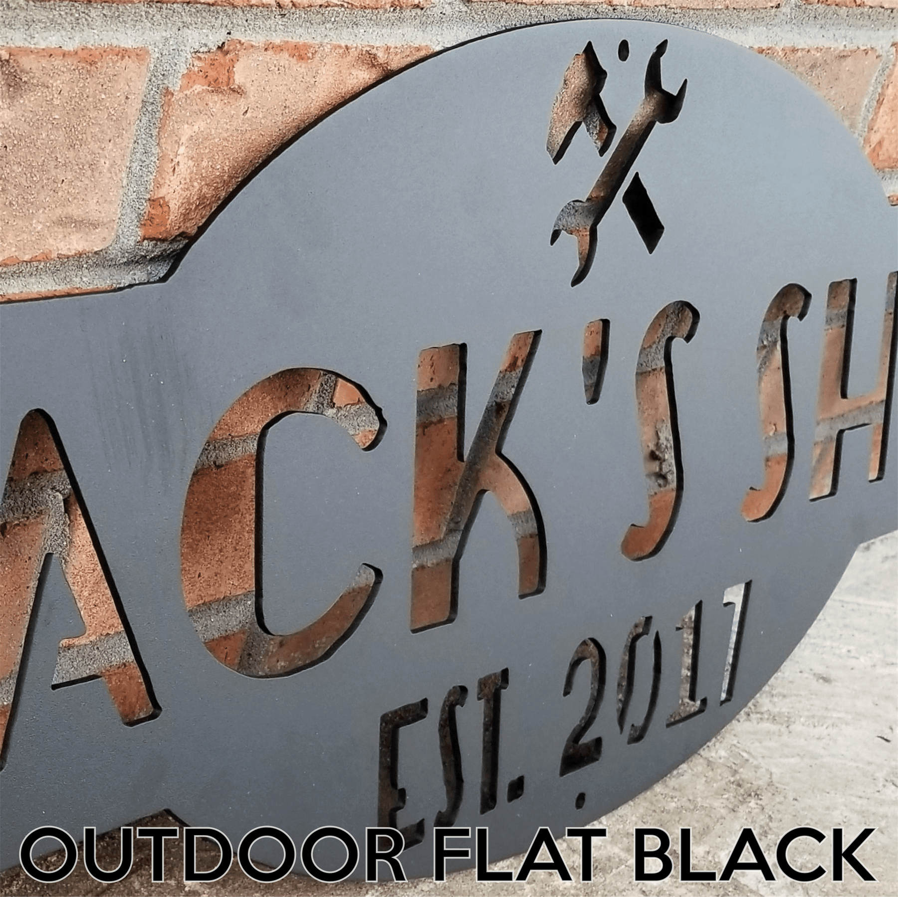 Custom Metal Country Farmhouse Sign - Personalized Ranch Sign - Garage ...