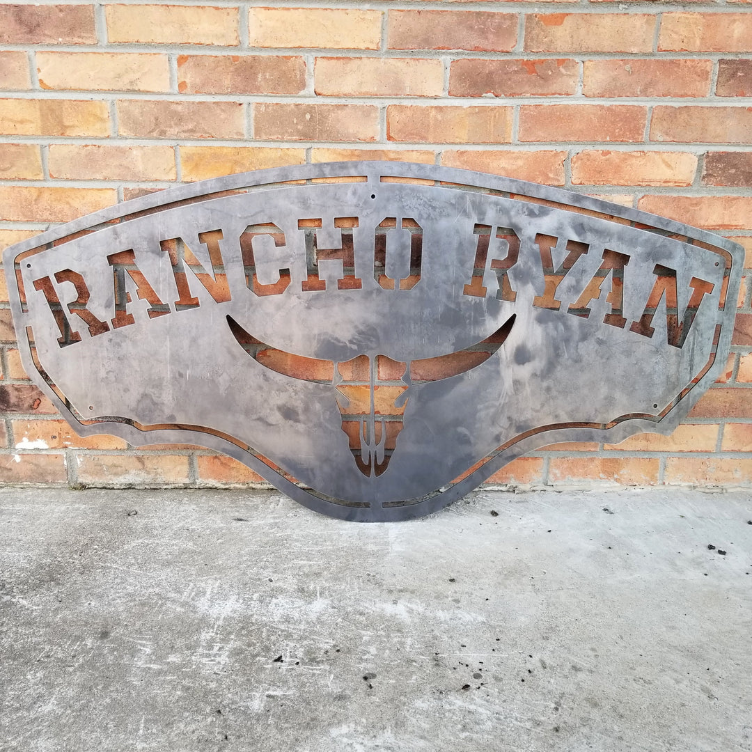 Saloon Western Ranch 28 x 12 cm spreuk decoratie metalen bord 1192 Saloon Western Ranch 28 x 12 cm spreuk decoratie metalen bord 1192