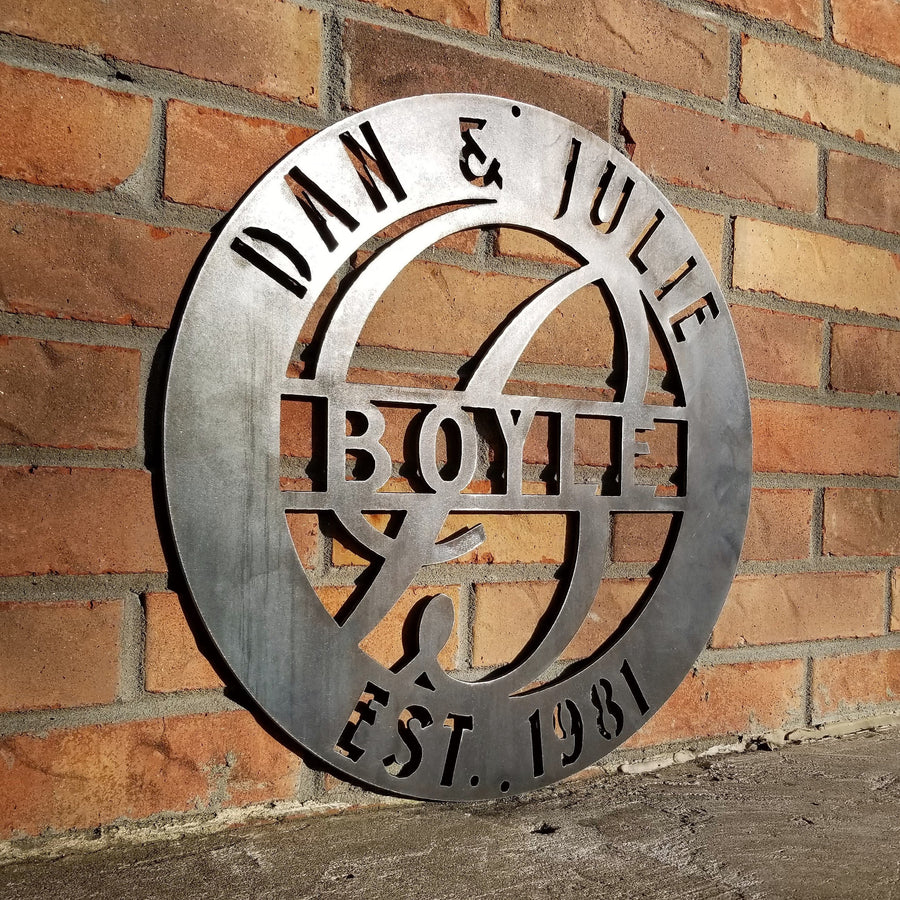 Metallic Inlay Sign Laser Cut Metal Signs | Custom Cut Metal Signage – Maker Table