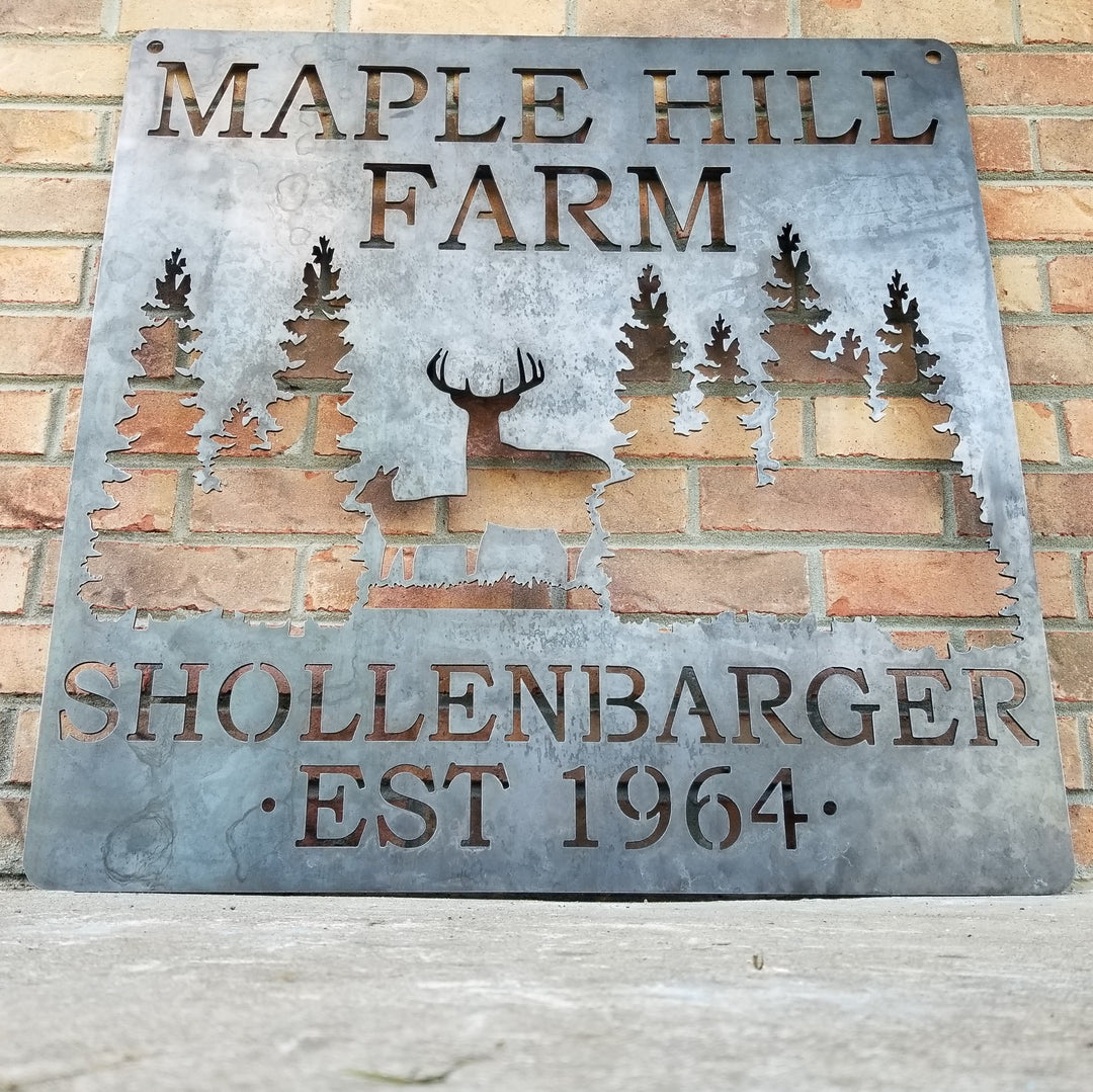 Rustic Contest Sign Personalized Rustic Farmhouse Signs – Maker Table