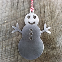 Thumbnail for Snow Man Christmas Ornament - FREE SHIPPING, Stocking Stuffer, Holiday Gift, Tree