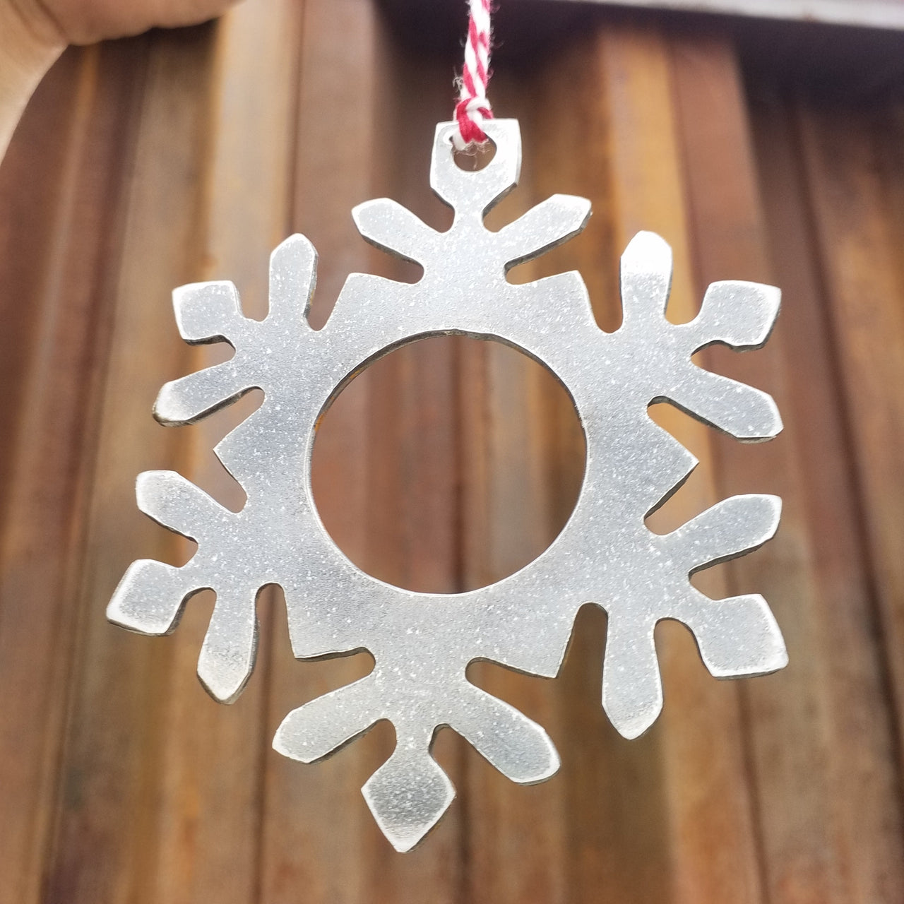 Winter Snowflake Christmas Ornament - FREE SHIPPING, Stocking Stuffer, Holiday Gift, Tree