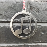 Thumbnail for Music Notes Christmas Ornament - FREE SHIPPING, Stocking Stuffer, Holiday Gift, Tree
