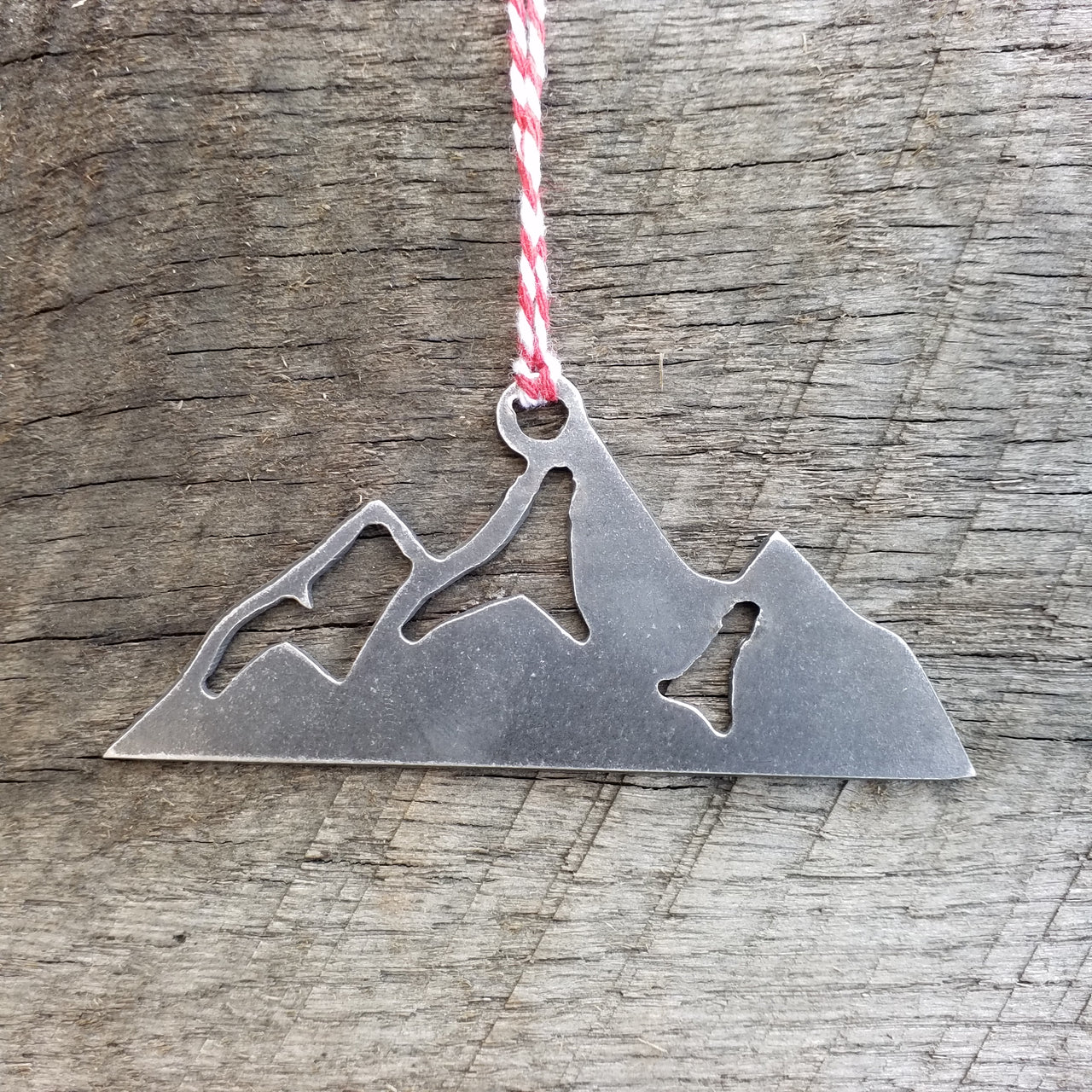 Mountain Christmas Ornament - FREE SHIPPING, Stocking Stuffer, Holiday Gift, Tree