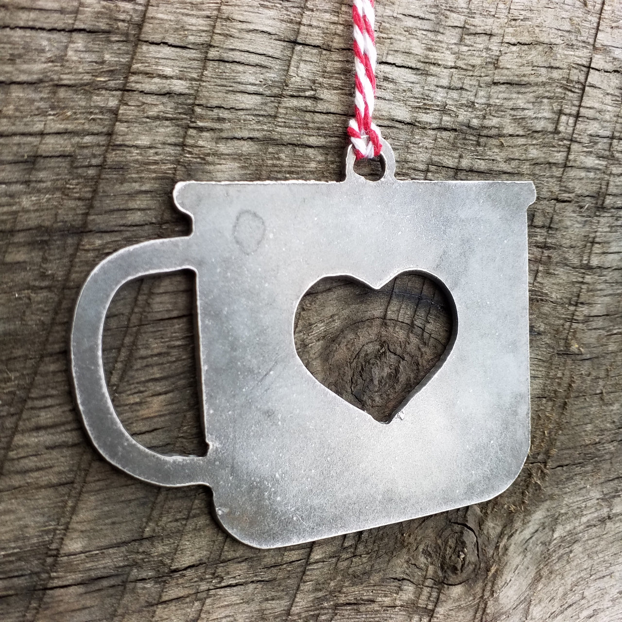 Camp Cup Heart Christmas Ornament - FREE SHIPPING, Stocking Stuffer, Holiday Gift, Tree, Coffee