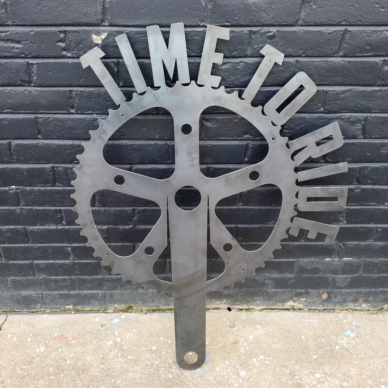 Time to Ride! Bike Gear - Fitness Home Gym Sign - Work Out, Exercise, Biking Wall Art