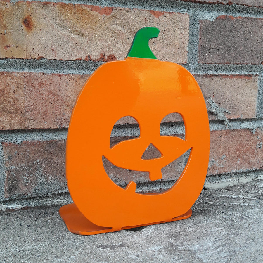 Jack O Lantern Candle Holder - Halloween Decoration, Metal Pumpkin Dec ...