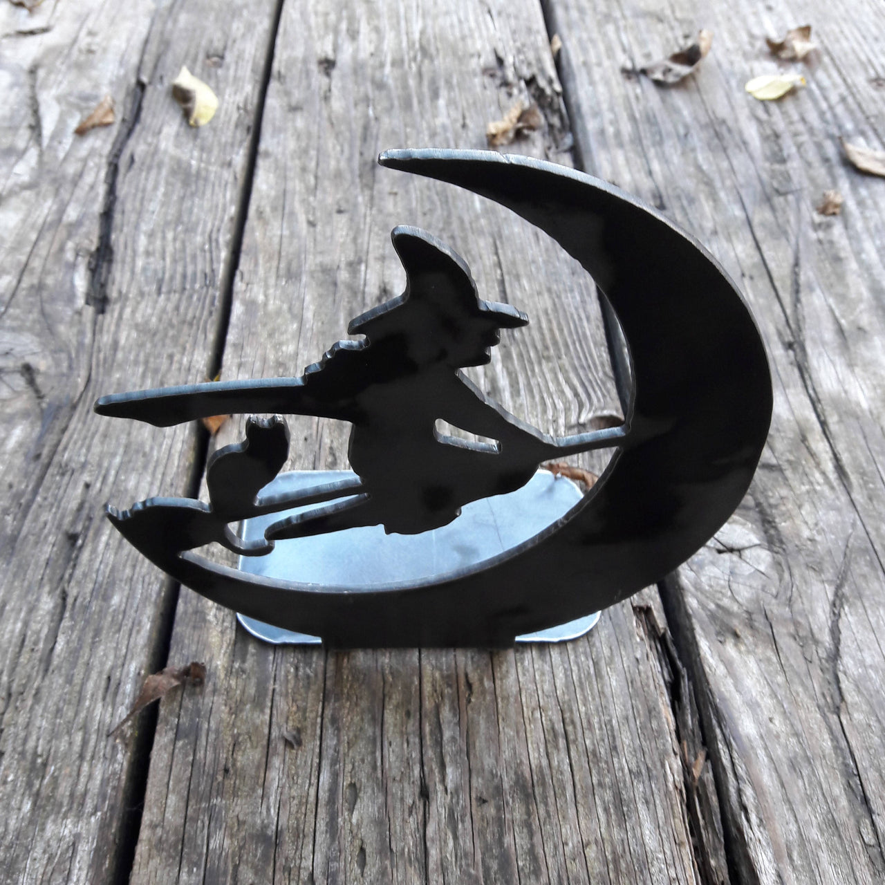 Flying WITCH Candle Holder - Halloween Decor