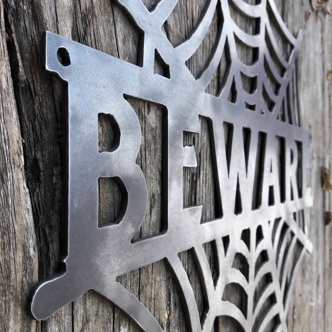 Beware Spider Web - Halloween Welcome Signs