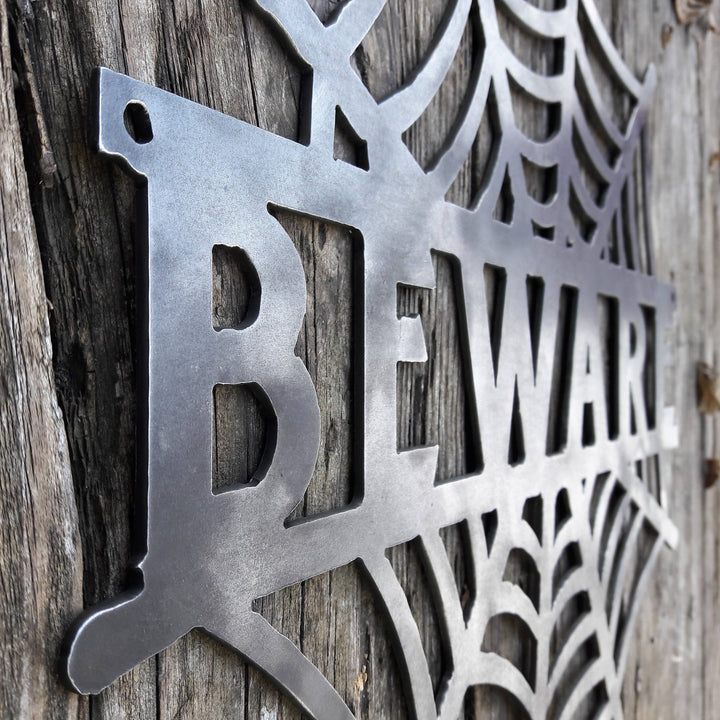 Beware Spider Web - Halloween Welcome Signs