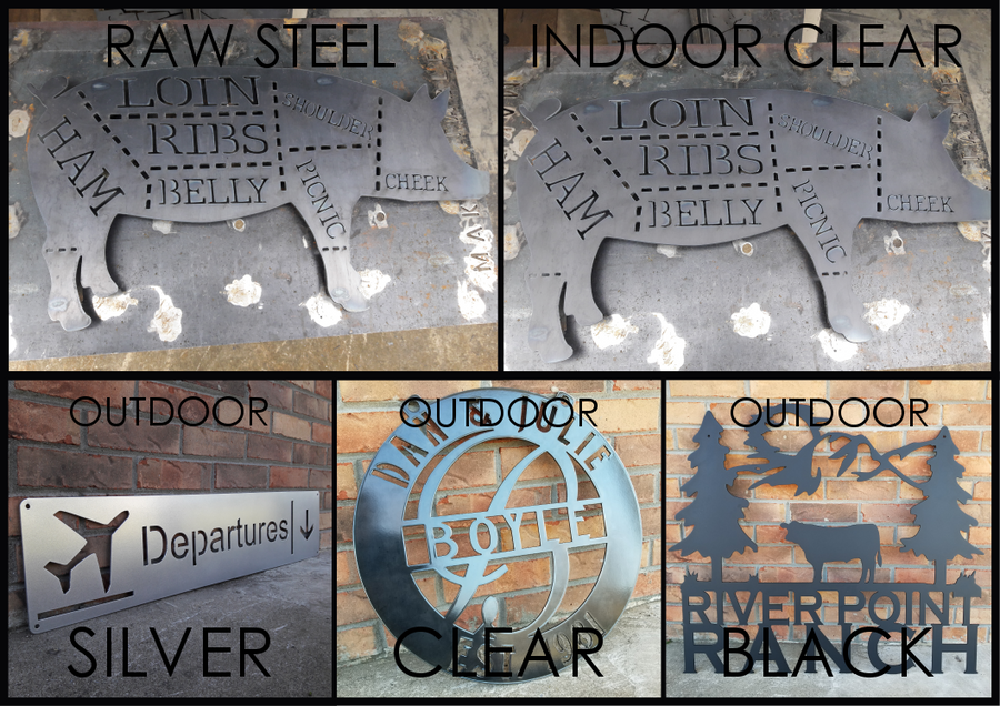 Stuga Metal Sign Rustic Metal Cabin Sign - Custom Metal Sign, Pine Trees, Cabin, Resort ...
