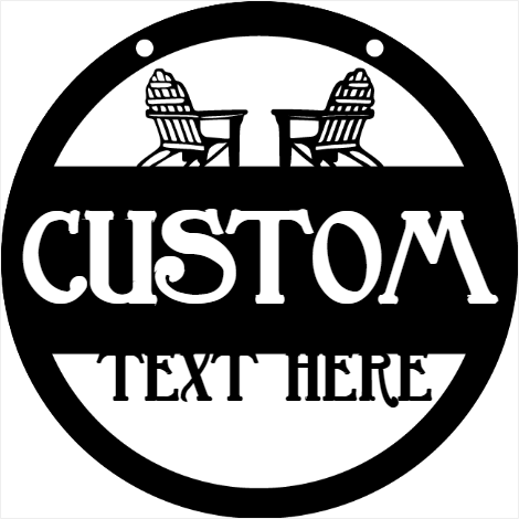 Hanging Metal Barefoot Patio Sign - Outdoor Beach Decor, Personalized Metal Signs, Rustic Interior Decor