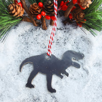 Thumbnail for Dinosaur Christmas Ornament - Kids Holiday Stocking Stuffer Gift - Tree Home Decor
