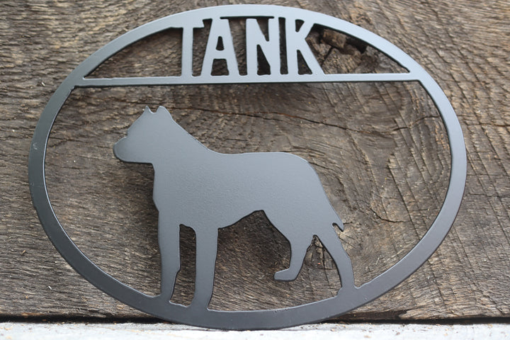 Pitbull Personalized Porch Signs