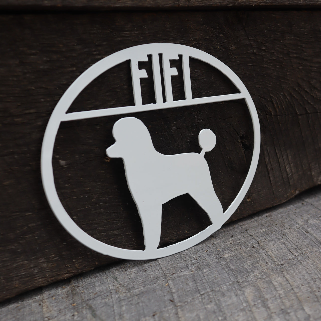Poodle Dog Personalized Metal Dog Sign - Metal Sign - Custom Pet Name Sign