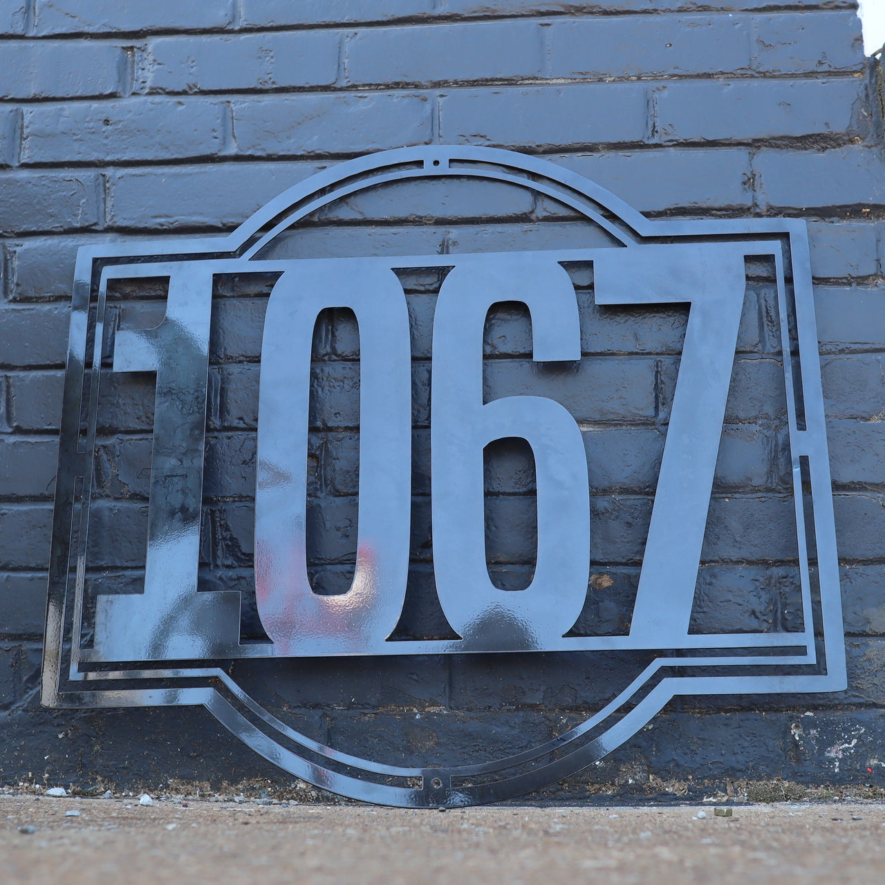 Personalized Metal House Number Sign - Decorative Address Sign
