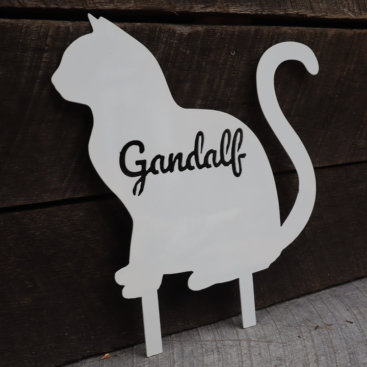 Memorial Cat Personalized Garden Decor