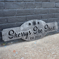 Thumbnail for Personalized Metal Garden Sign - Gardening Wall Art - Name Established Year