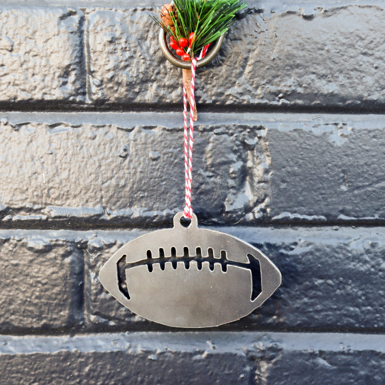 Football Christmas Ornament - Sports Lover Holiday Stocking Stuffer Gift - Tree Home Decor