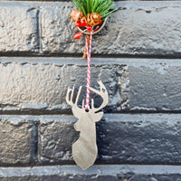 Thumbnail for Deer Christmas Ornament - Reindeer Holiday Stocking Stuffer Gift - Tree Home Decor