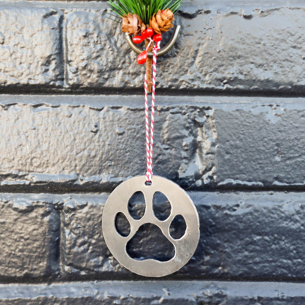 Dog Paw Christmas Ornament - Pet Lover Holiday Stocking Stuffer Gift - Tree Home Decor