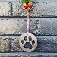 Thumbnail for Dog Paw Christmas Ornament - Pet Lover Holiday Stocking Stuffer Gift - Tree Home Decor