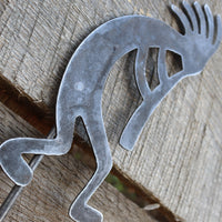 Thumbnail for Metal Kokopelli Garden Stake - Steel Gardening Decor - Yard Art Marker