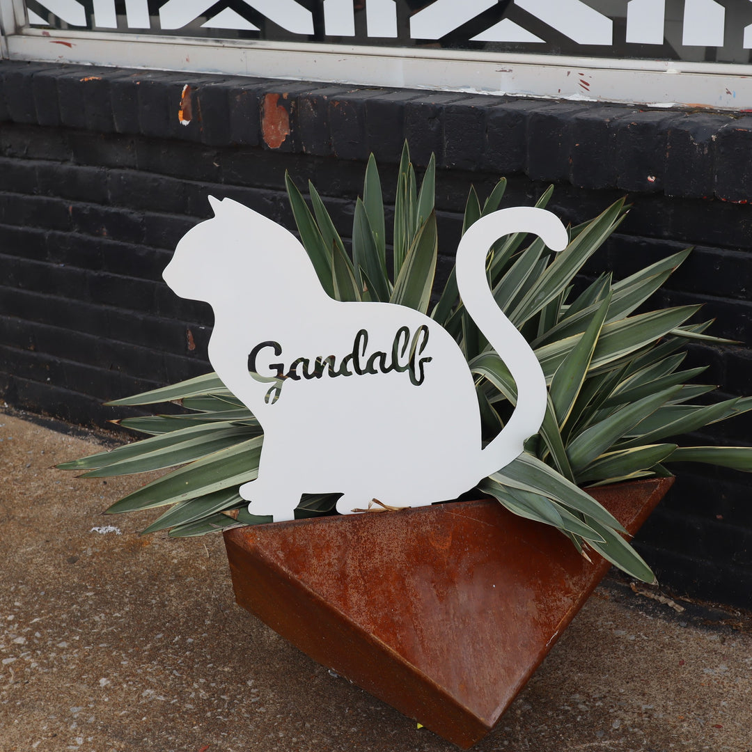 Memorial Cat Personalized Garden Decor