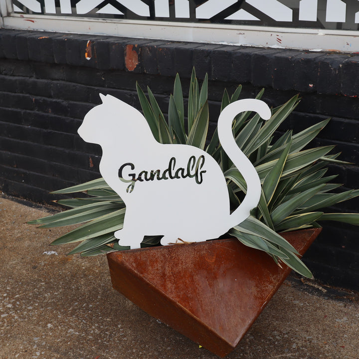 Memorial Cat Personalized Garden Decor