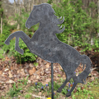 Thumbnail for Metal Horse Garden Stake - Steel Gardening Decor - Animal Yard Art Marker