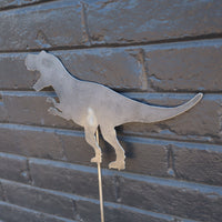 Thumbnail for Metal T Rex Garden Stake - Dinosaur Yard Art - Metal Garden Decor