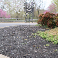 Thumbnail for Metal Tiki Garden Stake - Steel Gardening Decor - Yard Art Marker