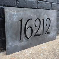 Thumbnail for Metal House Number Address Plaque Sign - Floating Mounts