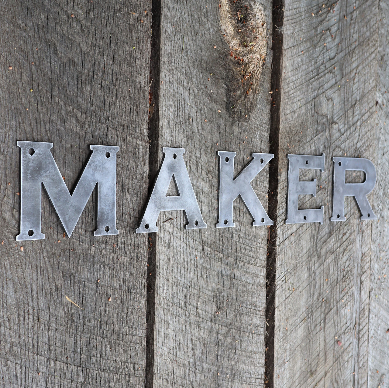 Raw Metal Letters - House Address - Nursery Baby Name - Family Wall Ar ...