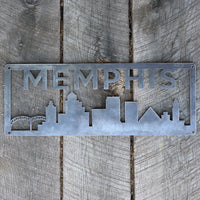 Thumbnail for Personalized Metal Memphis Skyline Sign - Memphis, Tennessee Wall Art - Southern Home Decor
