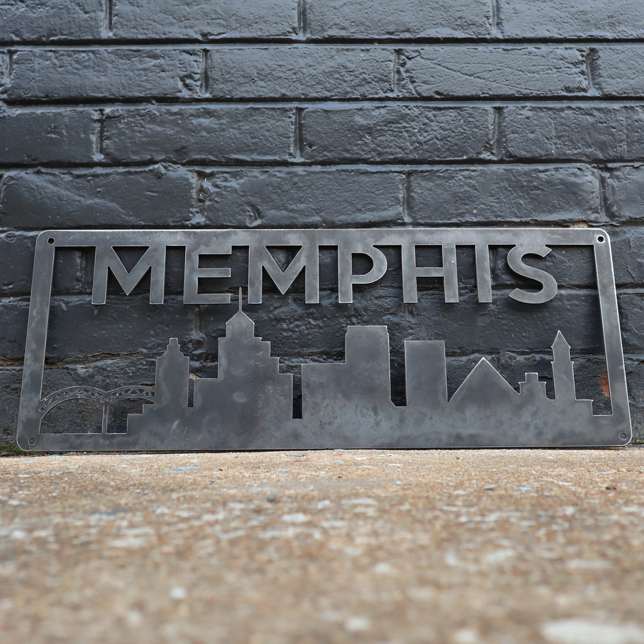 Personalized Metal Memphis Skyline Sign - Memphis, Tennessee Wall Art - Southern Home Decor