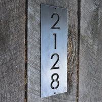 Thumbnail for Metal House Address Sign - Vertical Home Address Plaque - House Numbers
