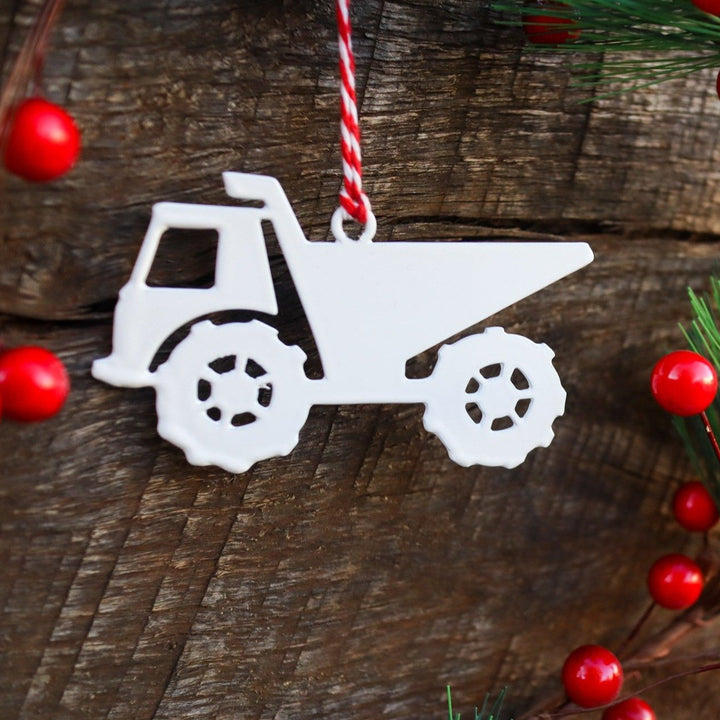Dump Truck Christmas Ornament