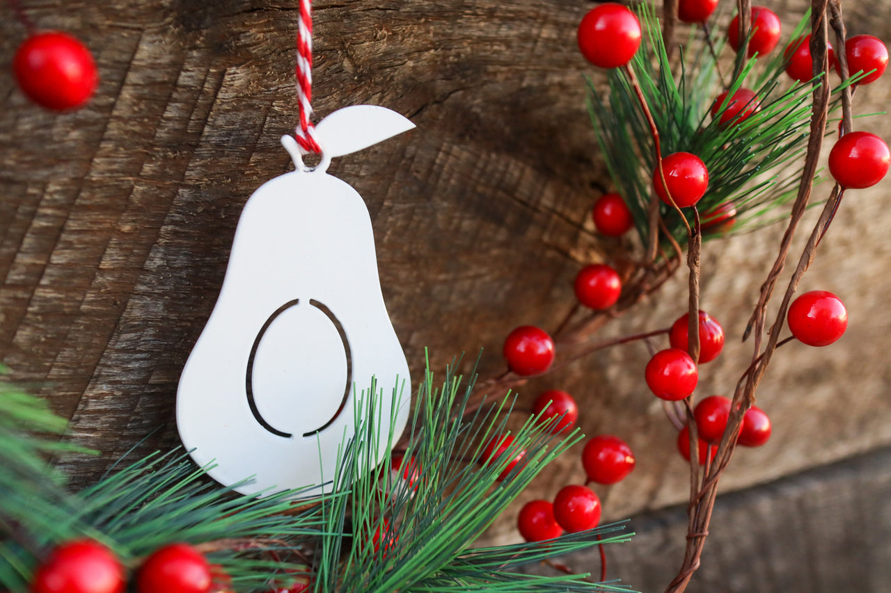 Avocado Christmas Ornament - Holiday Stocking Stuffer Gift - Tree Home Decor